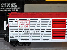Load image into Gallery viewer, K-Line Trains Circus 691-5301 O scale Double Deck Stock Car CTR 5657 Wild Animal
