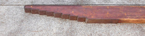Antique EARLY Railroad Track Rail Leveller Gauge 6' long w/ steps Wood tool