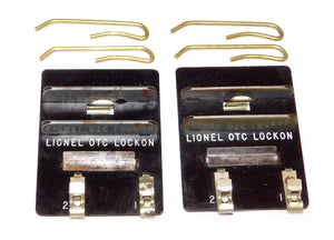 TWO Lionel OTC Lockons for O27 & O Gauge Track Sections Operating Track Control