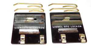 TWO Lionel OTC Lockons for O27 & O Gauge Track Sections Operating Track Control