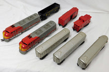 Load image into Gallery viewer, Marx 09643 SEARS Santa Fe HappiTime Diesel Passenger &amp; Freight Combo Boxed Set 1952

