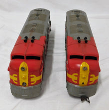 Load image into Gallery viewer, Marx 09643 SEARS Santa Fe HappiTime Diesel Passenger &amp; Freight Combo Boxed Set 1952
