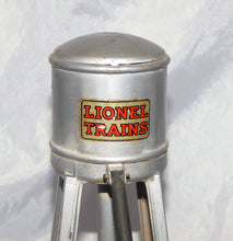 Load image into Gallery viewer, Vintage Lionel 93 Metal Water Tower Aluminum silver tinplate clean accessory tin
