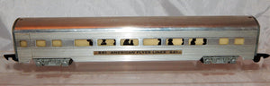 CLEAN American Flyer 661 Aluminum Coach Car Metal lighted 1950s Link streamlined
