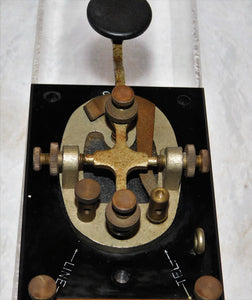 Signal Corps J-38 Telegraph Key Mounted on Western Electric Box Phone ringer