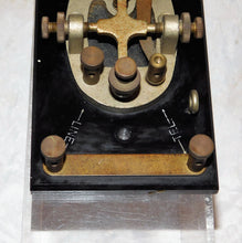 Load image into Gallery viewer, Signal Corps J-38 Telegraph Key Mounted on Western Electric Box Phone ringer
