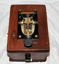 Load image into Gallery viewer, Signal Corps J-38 Telegraph Key Mounted on Western Electric Box Phone ringer
