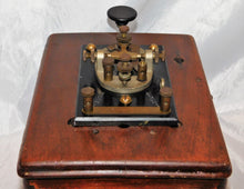Load image into Gallery viewer, Signal Corps J-38 Telegraph Key Mounted on Western Electric Box Phone ringer
