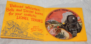 Lionel Trains Sound Effects ART Record + Sleeve 1950s promotional Steam Diesel