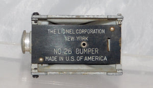 Lionel 26 GRAY Bumper Lighted Die Cast metal contact buffer 1948 only C6 SCARCE