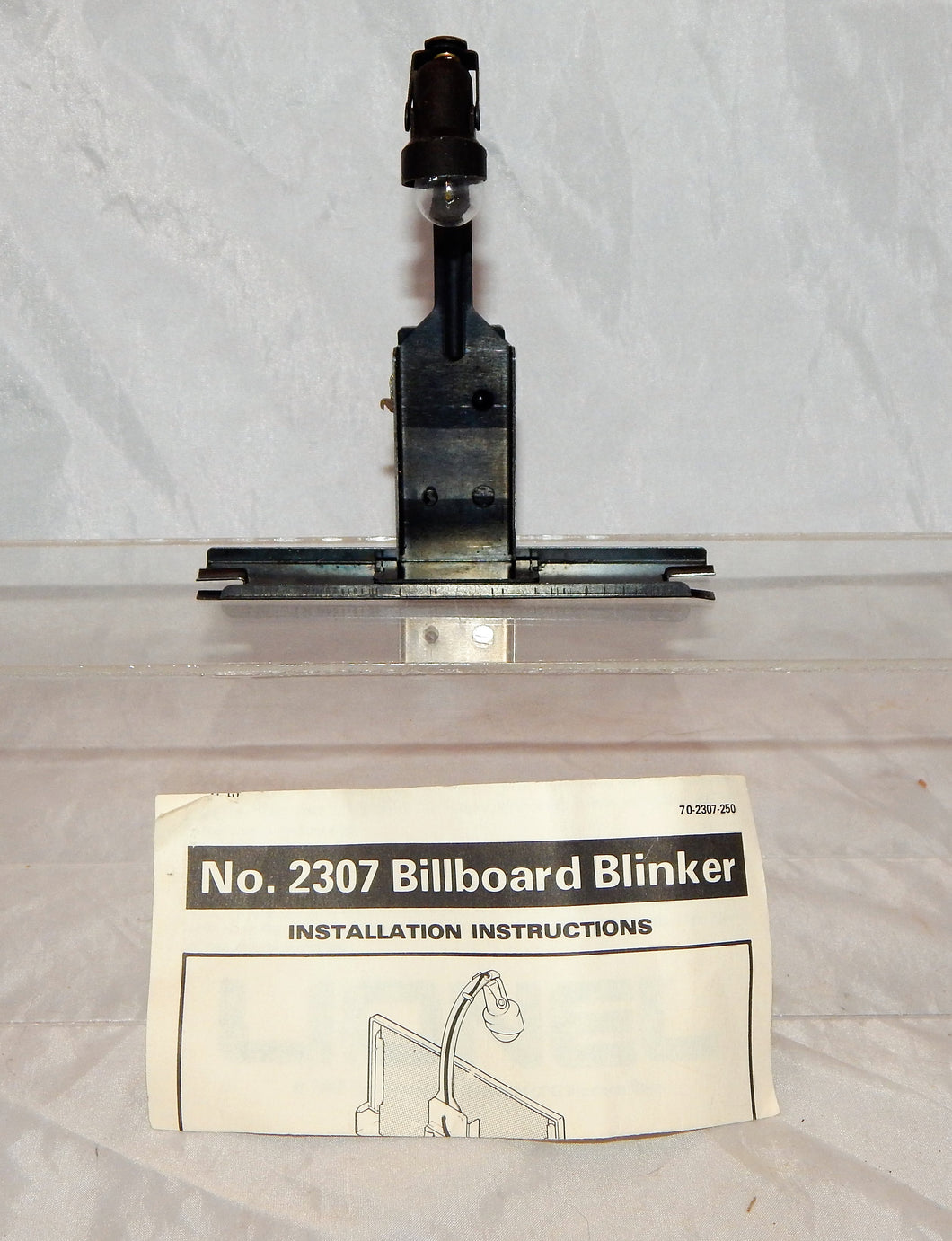 Lionel 230 Lighted Billboard BLINKER Accessory w/ instructions Metal 410 O/027