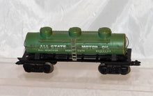 Load image into Gallery viewer, Marx Blue Allstate Motor Oil 3 dome Tank Car 5553 Sears TYPE F TRUCKS Deluxe
