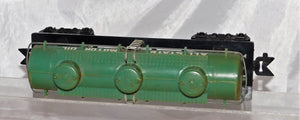 Marx Blue Allstate Motor Oil 3 dome Tank Car 5553 Sears TYPE F TRUCKS Deluxe