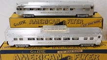 Load image into Gallery viewer, American Flyer 1953 K5364W Silver ROCKET CHROME Diesel Vista Passngr Set 474 475
