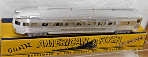 American Flyer 1953 K5364W Silver ROCKET CHROME Diesel Vista Passngr Set 474 475