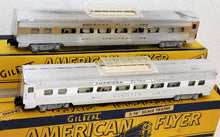 Load image into Gallery viewer, American Flyer 1953 K5364W Silver ROCKET CHROME Diesel Vista Passngr Set 474 475
