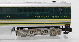 American Flyer 474 475 Satin Silver Rocket Diesel PA AB 1954-5 Runs A Roof repnt