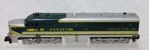 American Flyer 474 475 Satin Silver Rocket Diesel PA AB 1954-5 Runs A Roof repnt