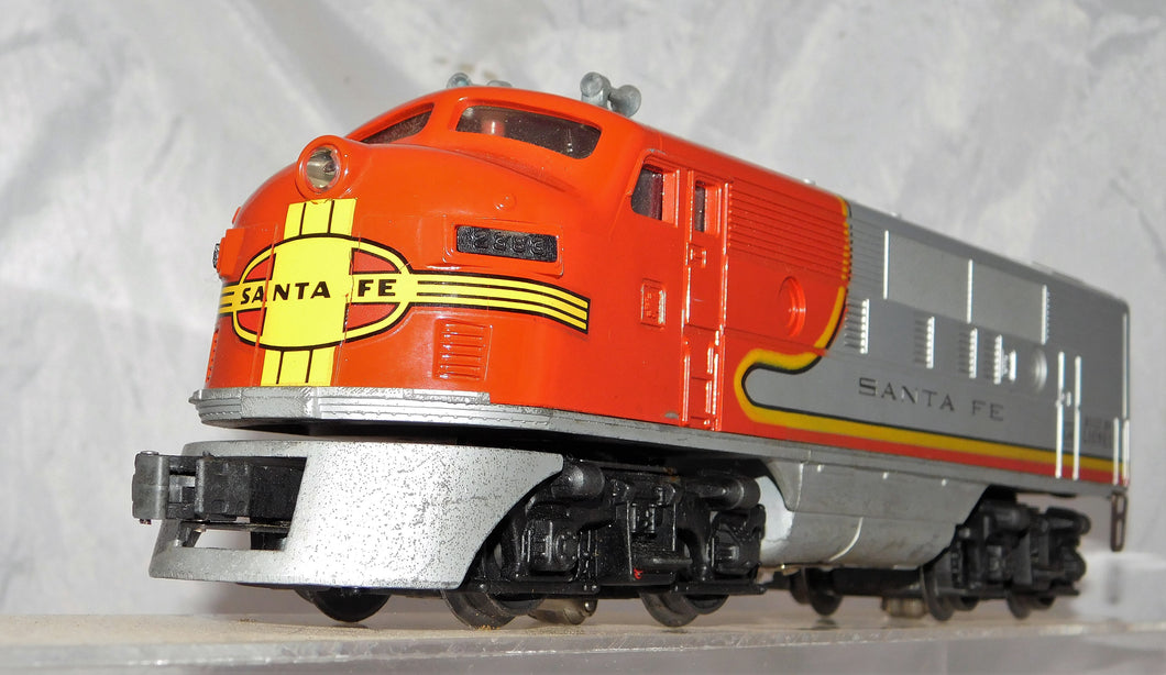 Lionel Trains 2383 Santa Fe Super Chief F3 Diesel Serviced w/Horn Nice Vintage