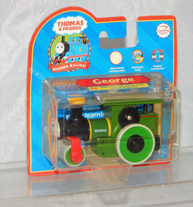 Thomas Tank Engine Wooden GEORGE Steamroller NEW IN PACKAGE Retired  LC 99172
