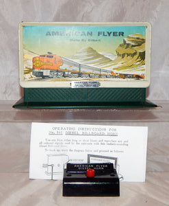 ORIGINAL American Flyer #561 Diesel Horn Billboard Sound w/button 1950s Santa Fe