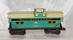 Marx 62 Baltimore & Ohio AA diesels B&O tinplate + C-506 caboose 53-54 Cat#294D
