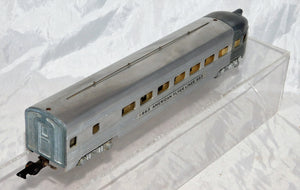 CLEAN American Flyer 663 Aluminum Observation Car Metal lighted w/drumhead 1950s S