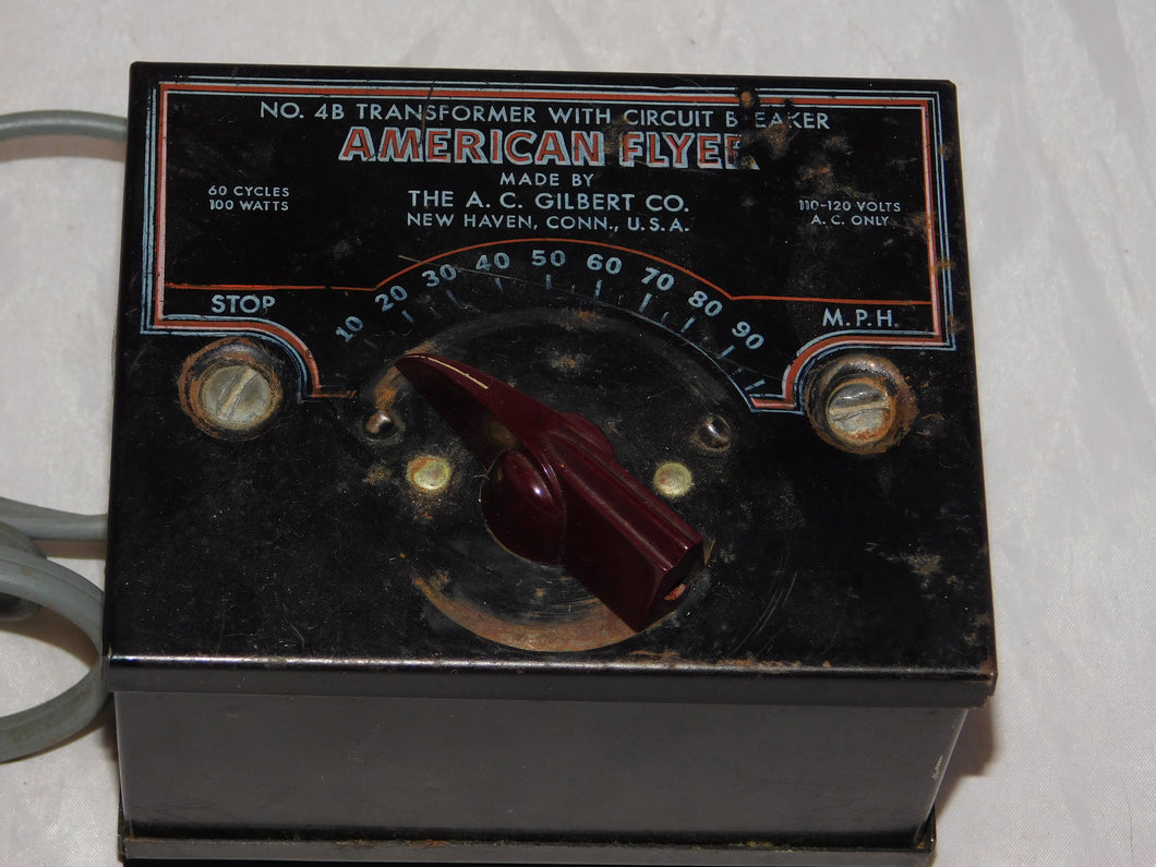 American Flyer 4B transformer 100 watts AC tested & works postwar 1957-64 Black version