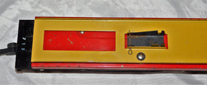 American Flyer 715 Unloading flatcar w/original Tootsietoy Blue Racer Works '52