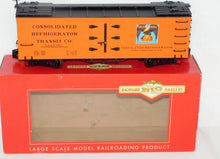 Load image into Gallery viewer, Bachmann 93203 G Golden Eagle Oranges Wood Reefer Metal Wheels G gauge Refrigera
