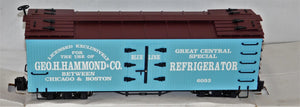 Bachmann 93205 Great Central Geo Hammond & Co. Reefer Metal Wheels G LargeScale