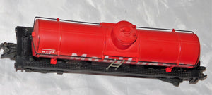 American Flyer 958 Mobilgas Single Dome Tank Car Red C7 in 24315 Box PlasticBase
