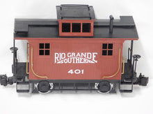 Load image into Gallery viewer, Bachmann Rio Grande Southern Bobber Caboose #401 Metal Wheels G gauge train

