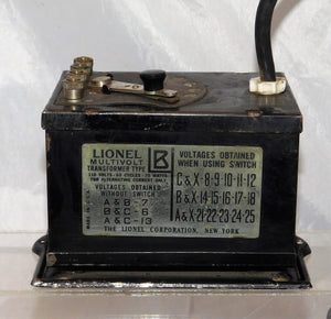 Lionel Type B NICKEL Side Plate Version Early 1917-1921 75 Watts Works 25 volts