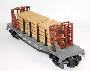 Lionel 6-16903 Canadian Pacific Flatcar w/ Wood Load dcst sprung trucks Boxed C8