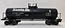 Load image into Gallery viewer, Lionel 6-17900 Sante Fe Unibody Tank Car O Gauge 1990 Black ATSF Standard O C-8
