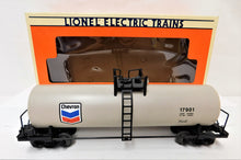 Load image into Gallery viewer, Lionel 6-17901 Chevron Unibody Tank Car O Gauge 1990 Petroleum Gas Beige Trains
