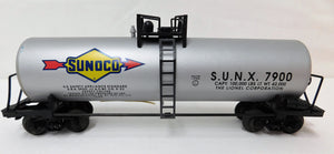 Lionel 6-17910 Sunoco Tank Car Oil Gas Petroleum Standard O Gauge Silver Unibody