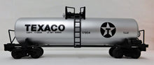 Load image into Gallery viewer, Lionel 6-17904 Texaco Tank Car Oil Gas Petroleum Standard O Gauge Silver Unibody Trains
