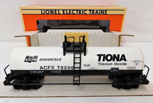 Load image into Gallery viewer, Lionel 6-17906 SCM Tank Car Chemicals Tiona Titanium Dioxide Unibody Standard O
