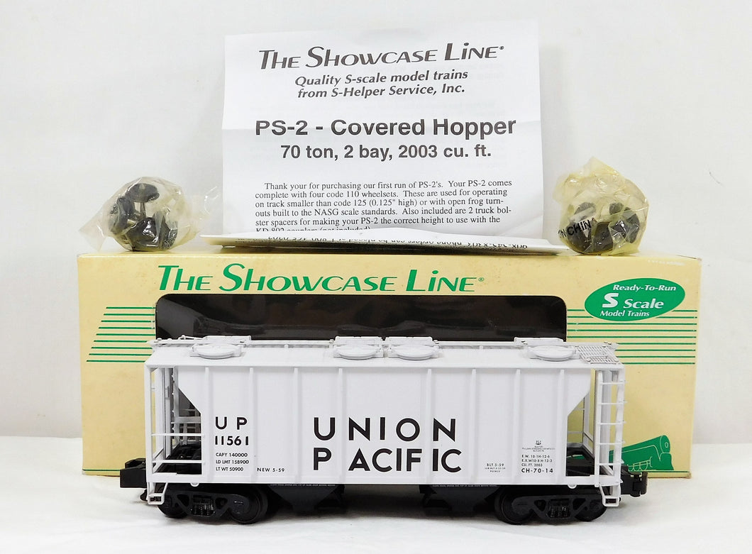 S-Helper 00031-0 PS2 2 bay covered Hopper Union Pacific 70 ton #11561 UP RollerB