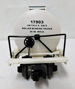 Lionel 6-17903 Conoco Tank Car Oil Gas Petroleum O Gauge White Unibody Trains