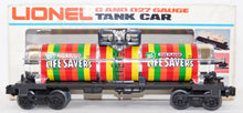 Load image into Gallery viewer, Lionel Trains 6-9278 Lifesavers Tank Car 1978 Boxed C-7+ Chrome REAL NICE O gaug
