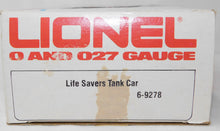 Load image into Gallery viewer, Lionel Trains 6-9278 Lifesavers Tank Car 1978 Boxed C-7+ Chrome REAL NICE O gaug
