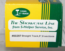 Load image into Gallery viewer, S Helper Service #00297 SIX PCS 5&quot; STRAIGHT track S scale roadbed style C7 half
