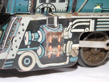 Load image into Gallery viewer, UNIQUE Arts 1950 TRAIN set #1950 Steam w/ JewelT Circus Tiger car &amp; freight cars
