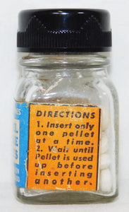 Lionel SP Smoke Pellets bottle FULL 50 tablets scarcer Blue label Vintage 1950s