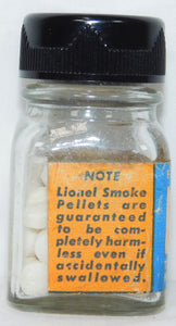 Lionel SP Smoke Pellets bottle FULL 50 tablets scarcer Blue label Vintage 1950s