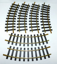 Load image into Gallery viewer, LGB 1100 curved TRACK 6 sections G scale gauge brass half circle 600mm USED C-8
