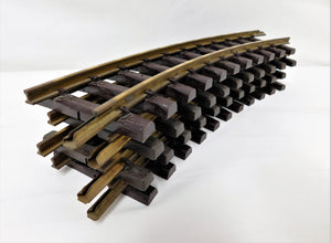 LGB 4 sections Curved Track Brass Rail G Gauge 600mm Radius 4' curves Lehmann
